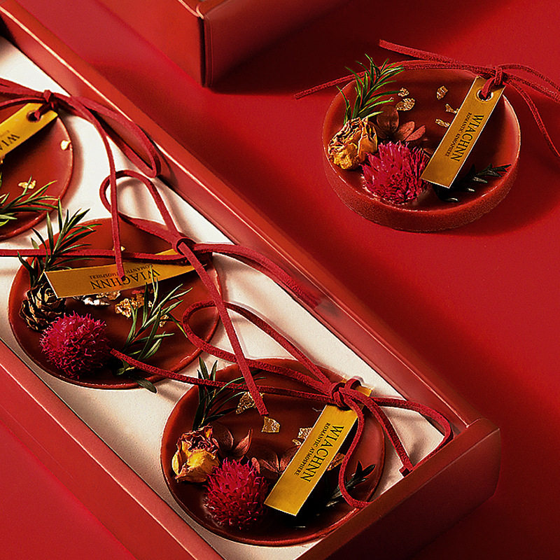 2026新年鸿运香薰蜡片挂件手工衣柜室内持久留香送礼品香薰礼盒装