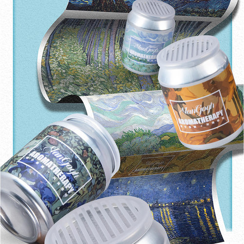 车载罐子香薰精油持久散香空气清新剂无火香薰空间香氛车载香薰