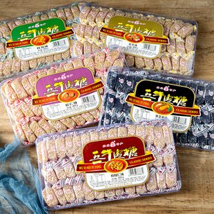 扬州特产五一牛皮糖多口味传统糖果扬州老字号牛皮糖塑盒装400g