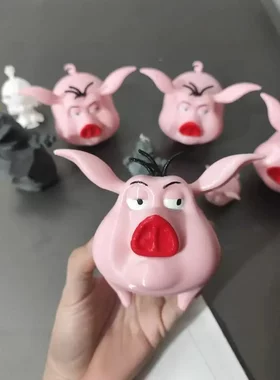 3d打印哪咤飞天猪太乙真人的猪存钱罐摆件哪吒之魔童闹海动漫周边