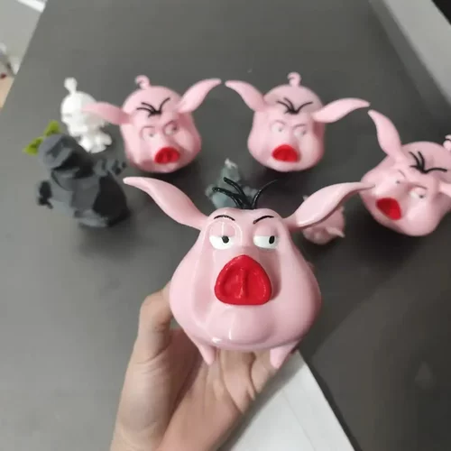 3d打印哪咤飞天猪太乙真人的猪存钱罐摆件哪吒之魔童闹海动漫周边