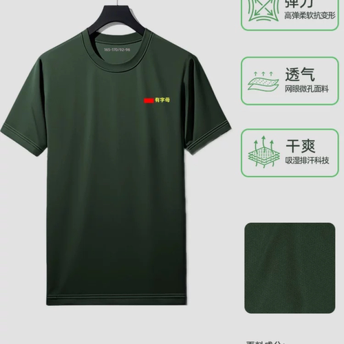 pαρ短袖体能服套装短袖短裤夏体能训练服运动上衣t恤男武术fpap