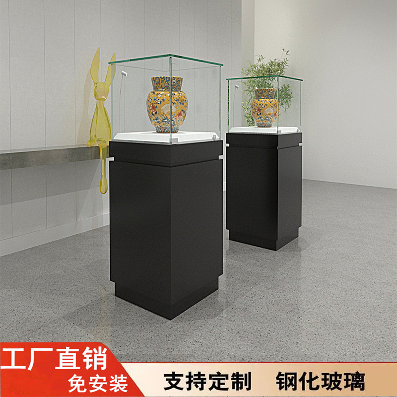 古董收藏展示柜博物馆展柜手办乐高产品模型玻璃陈列柜独立珠宝柜