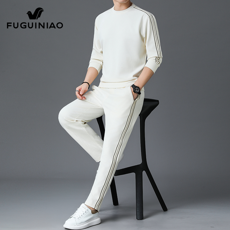 富贵鸟休闲运动套装男士秋季新款