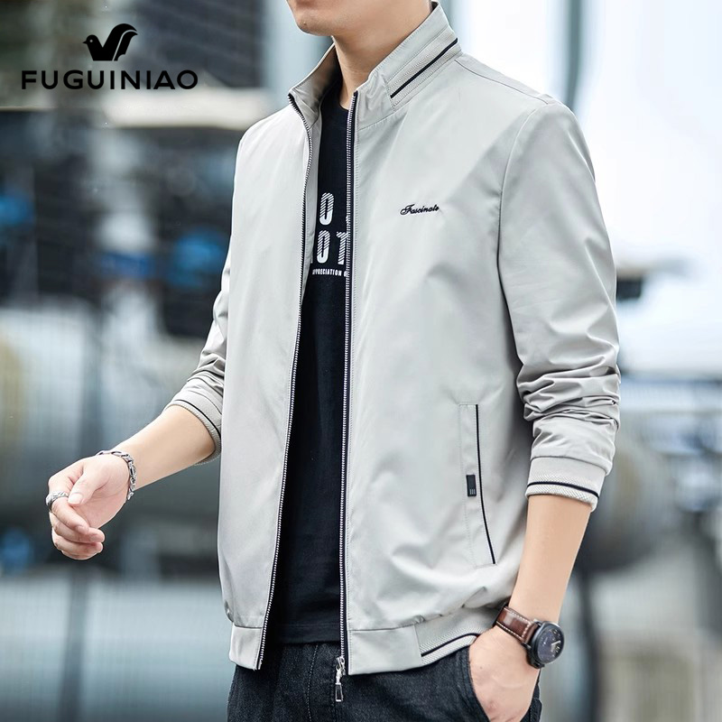 富贵鸟立领夹克男士外套春秋季潮