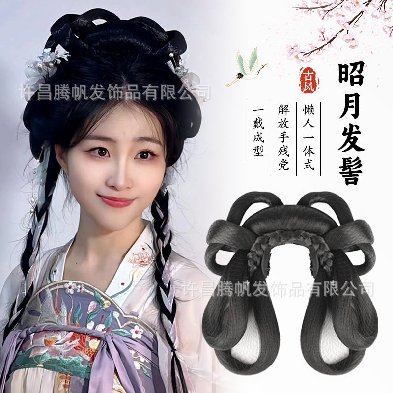 汉服头饰古装一体式懒人发箍图片