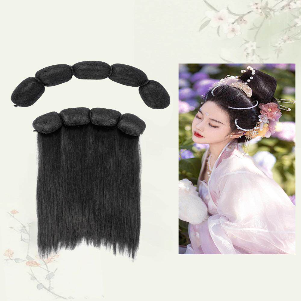 古装垫发抱面两侧圆牛角发箍仙女