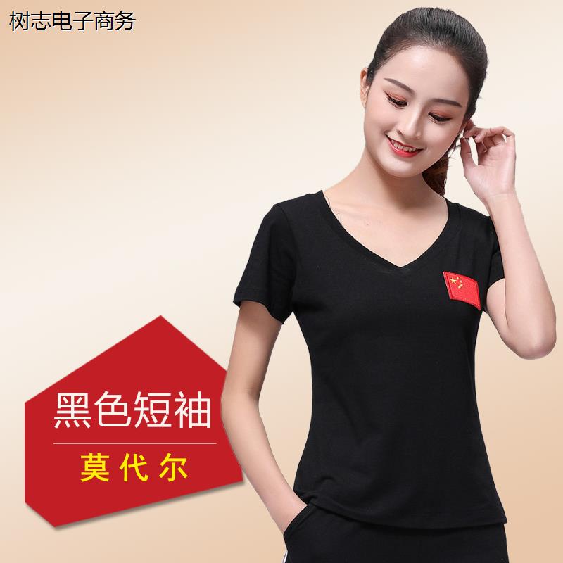 广场舞上衣女短袖夏季莫