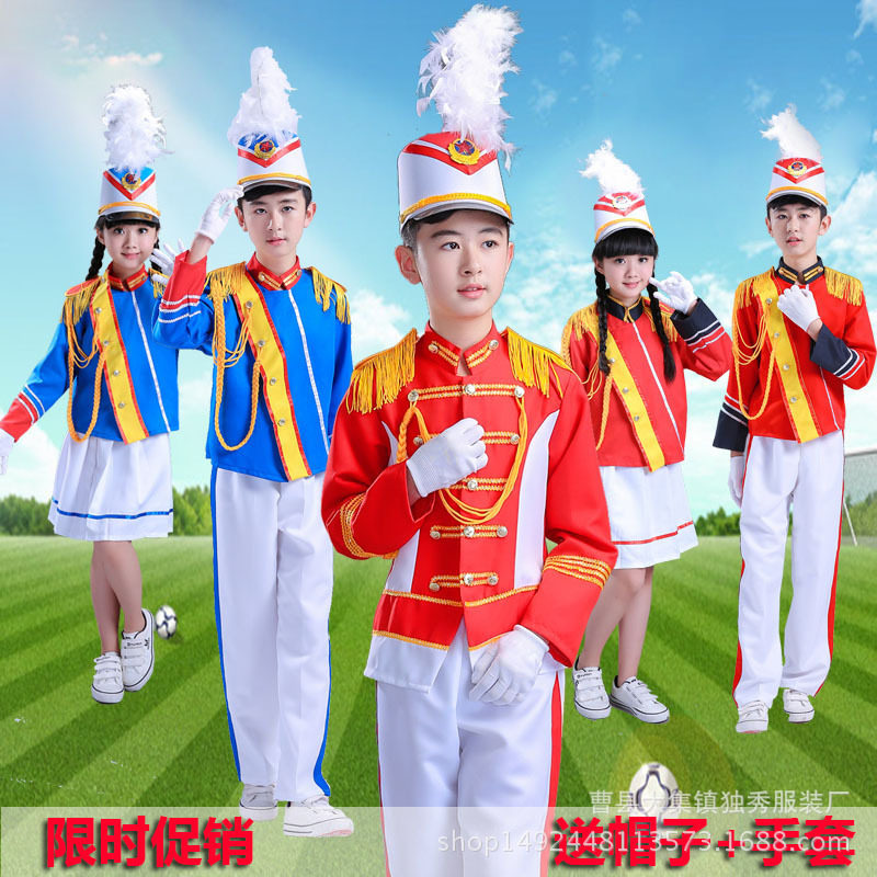 国庆新款少儿升旗手服装六一儿童