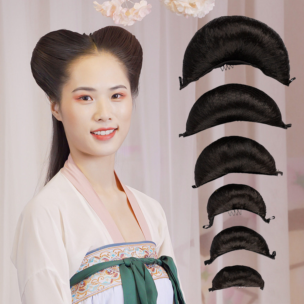 古装汉服发髻假发配饰月牙包饰品