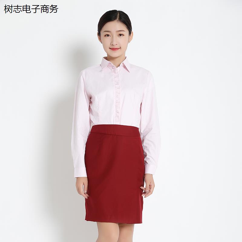 兴业银行工作服夏女士衬衫新款2021年短袖职业装衬衣粉色大码衬衫