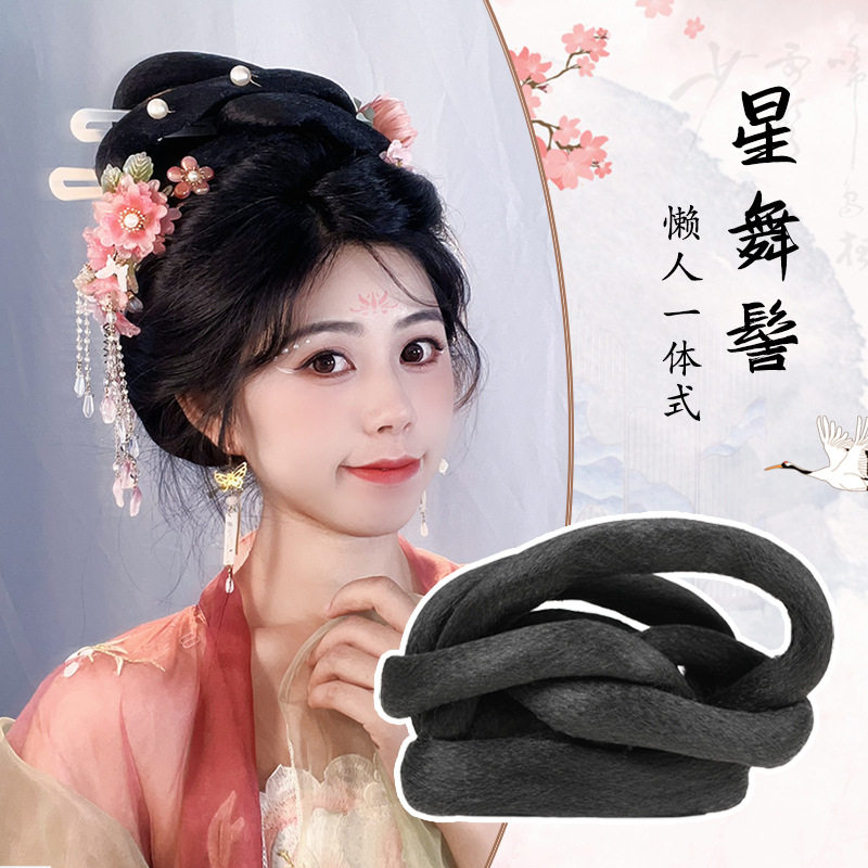 汉服假发古装造型一体式发包古风