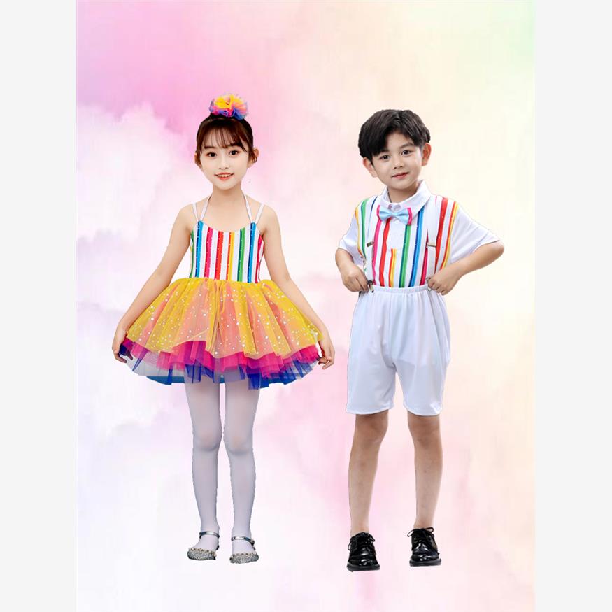 六一儿童幼儿园舞蹈送你一颗小星星演出服道具可爱蓬蓬裙表演服装