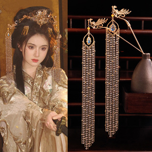 汉服长流苏发钗配饰百搭复古宫廷手工典雅头饰气质唐风配饰