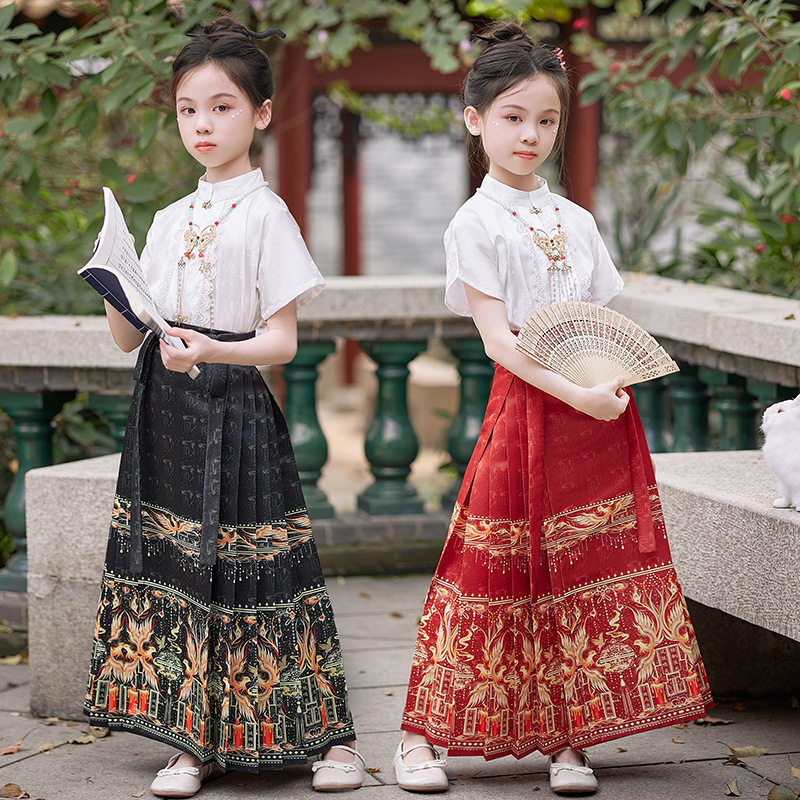 马面裙女童夏天儿童汉服古装