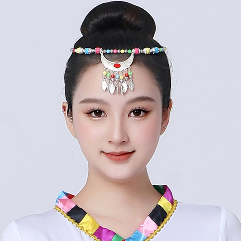 头饰藏族西域少数民族风额头链女