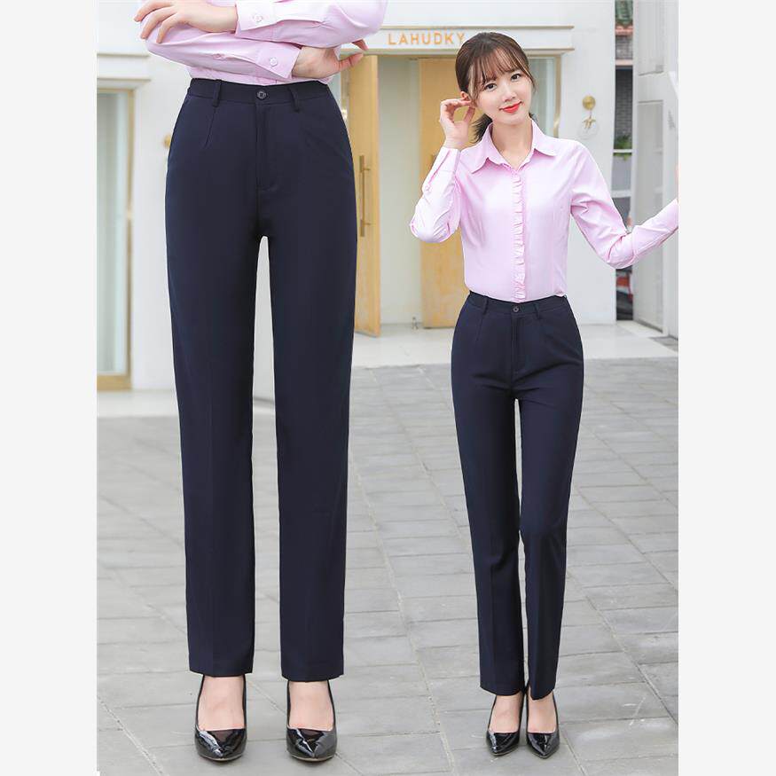 春夏兴业工作服女西装裤直筒