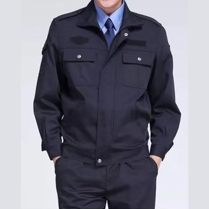 夹克外套春秋长袖保安工作服套装男秋冬季加厚保安服制服女