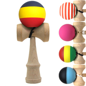 技巧球玩具 防滑橡胶漆比赛剑球 专业剑玉 弹性漆kendama