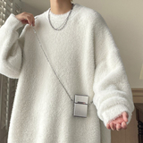 秋冬新款港风vibe潮牌慵懒风宽松套头圆领毛衣608-TM260-P60控88，男装针织衫/毛衣，星座608(原A046)