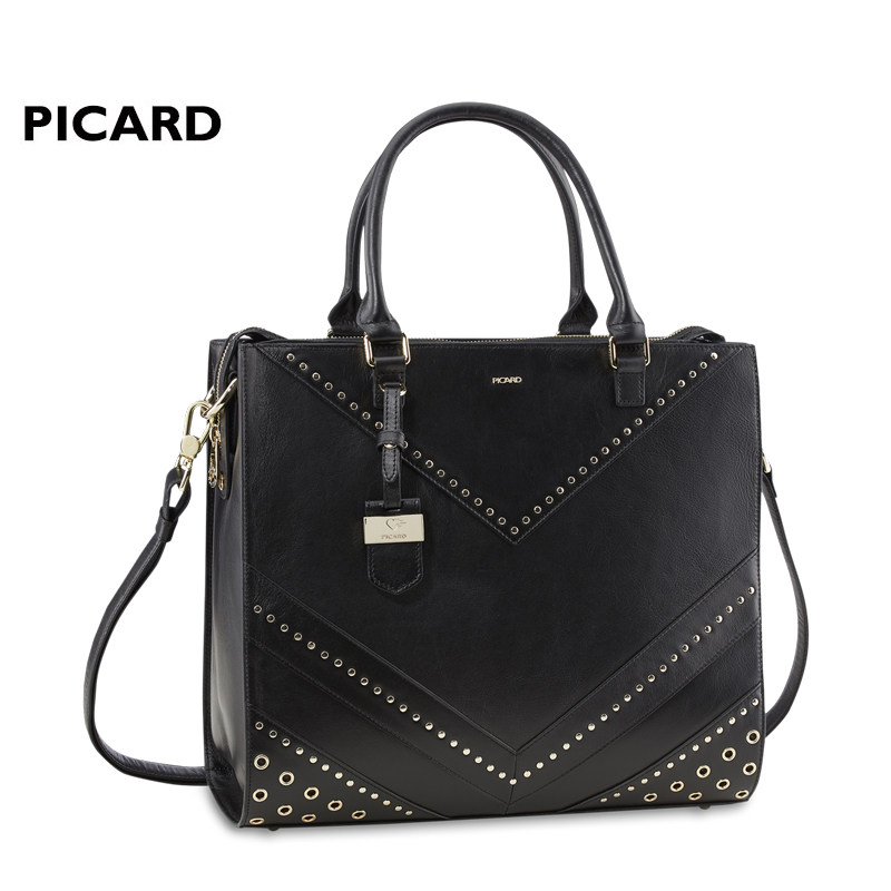 PICARD德国进口头层牛皮女包包 时尚手提斜跨包8238