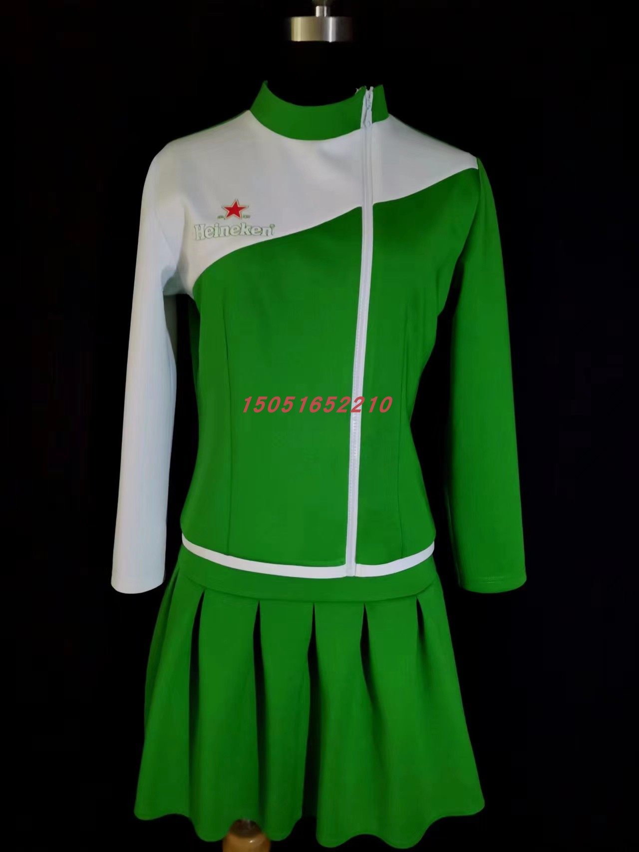 促销服酒吧女服装促销员服装啤酒牛奶饮料logo印字促销员女套装