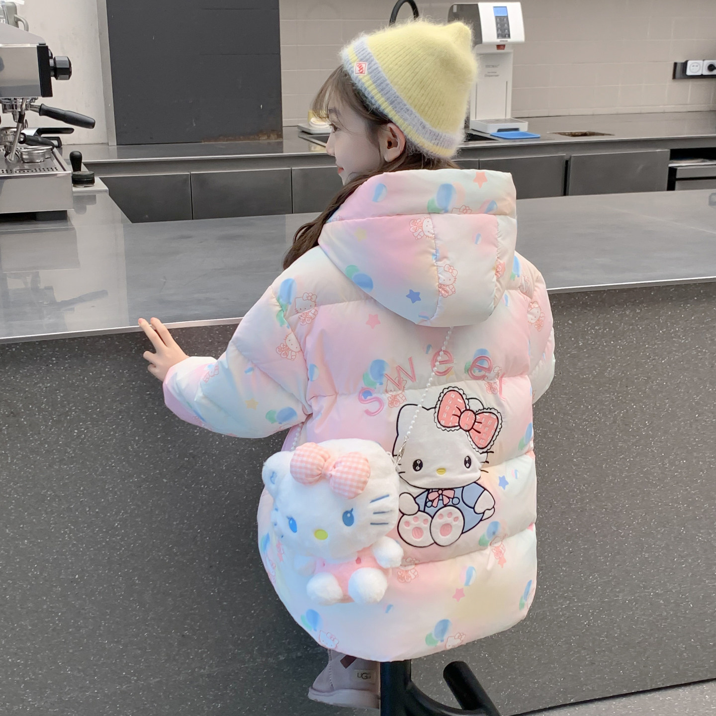 女童羽绒服冬季2025新款儿童网红洋气90白鸭绒小女孩冬装爆款外套