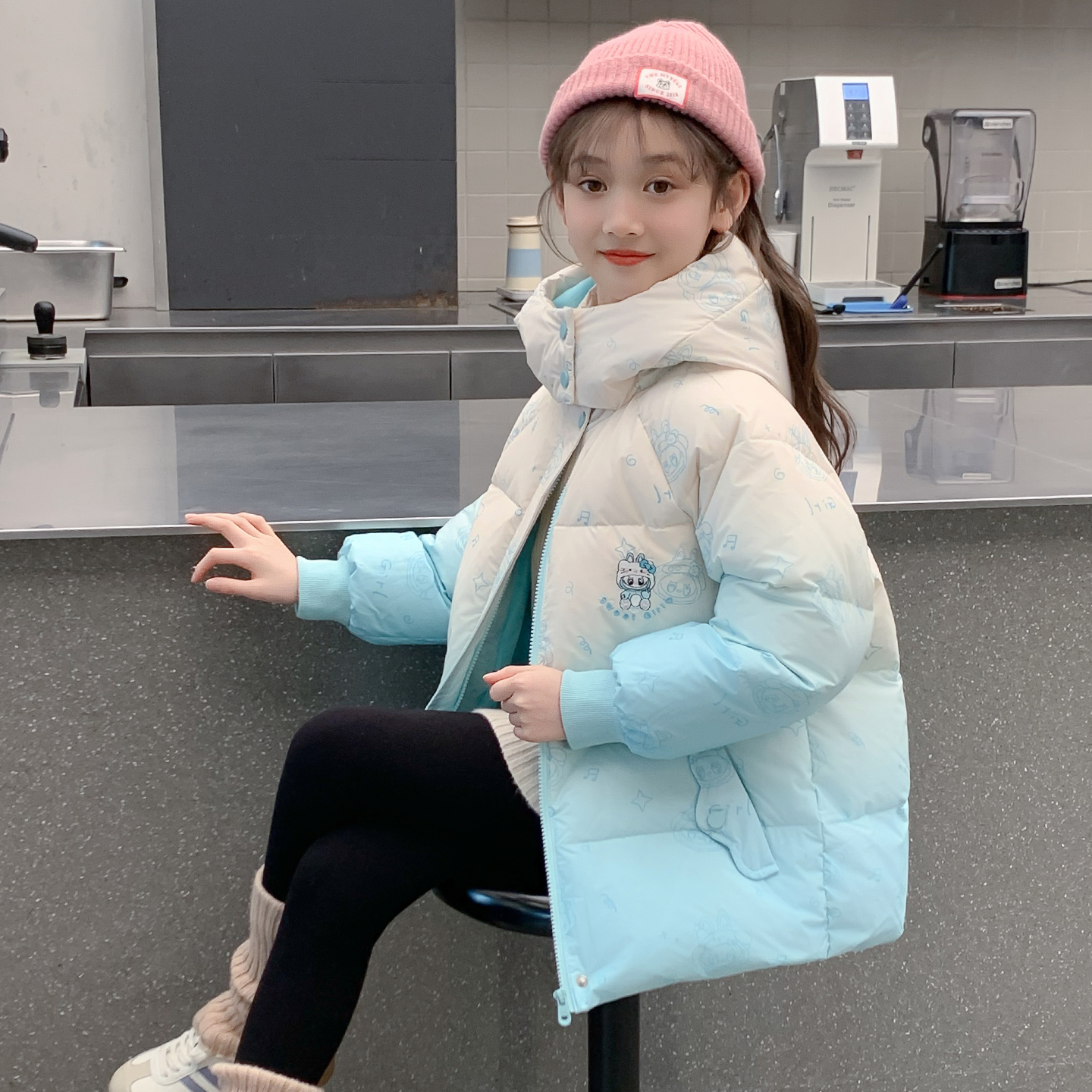 女童棉服冬季2025新款儿童洋气时髦加厚爆款外套女孩冬装羽绒棉袄