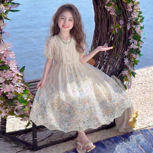 女童连衣裙夏季2026新款儿童网红洋气超好看公主裙小女孩夏款裙子
