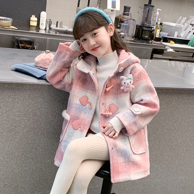 加厚秋冬连帽洋气外套