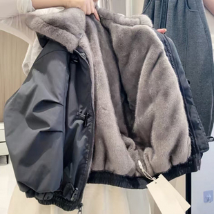 女童外套冬装2026新款洋气儿童时髦羊羔绒毛毛衣女孩冬季保暖上衣