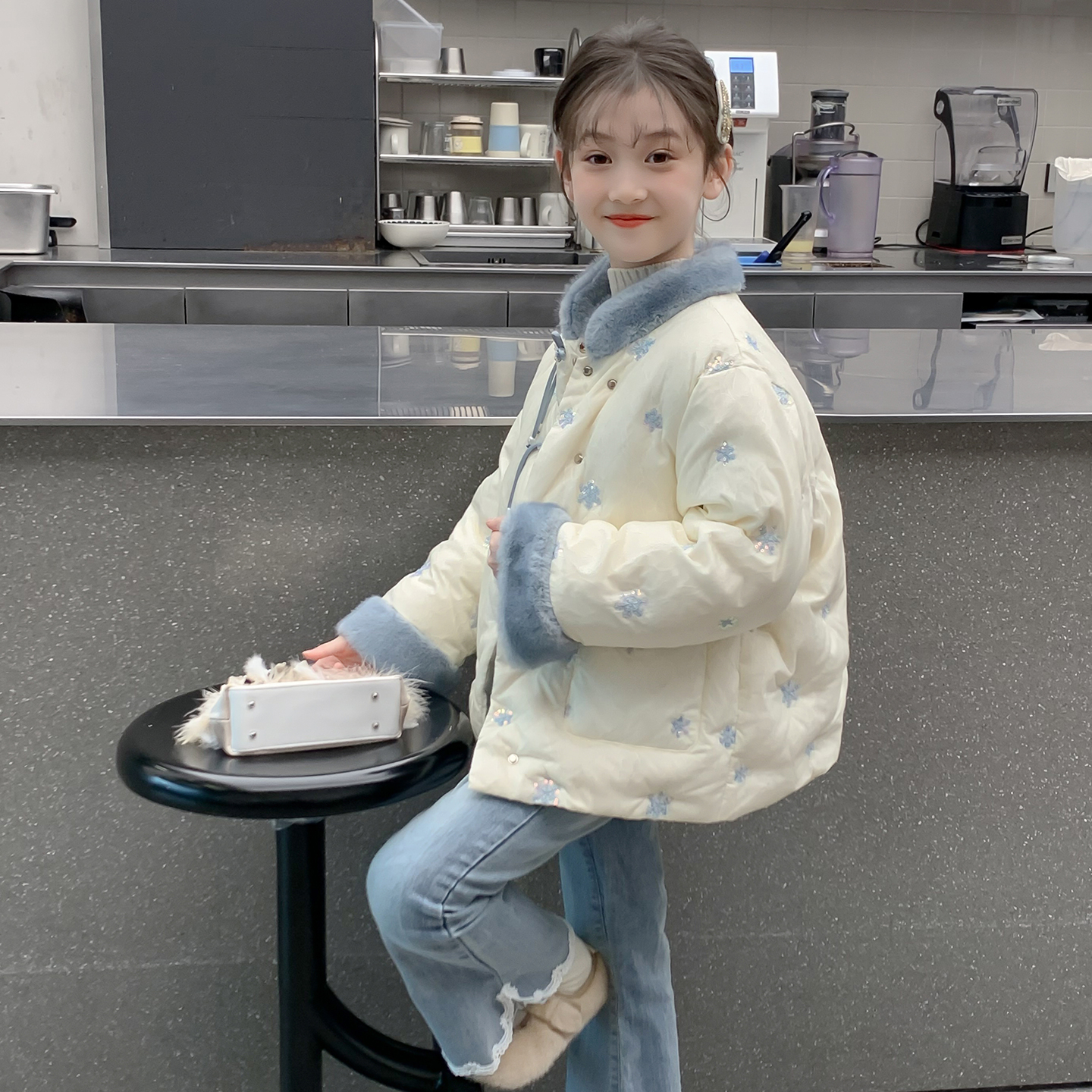 女童棉服冬装2025新款儿童汉服国风中式羽绒棉袄女孩冬季爆款外套