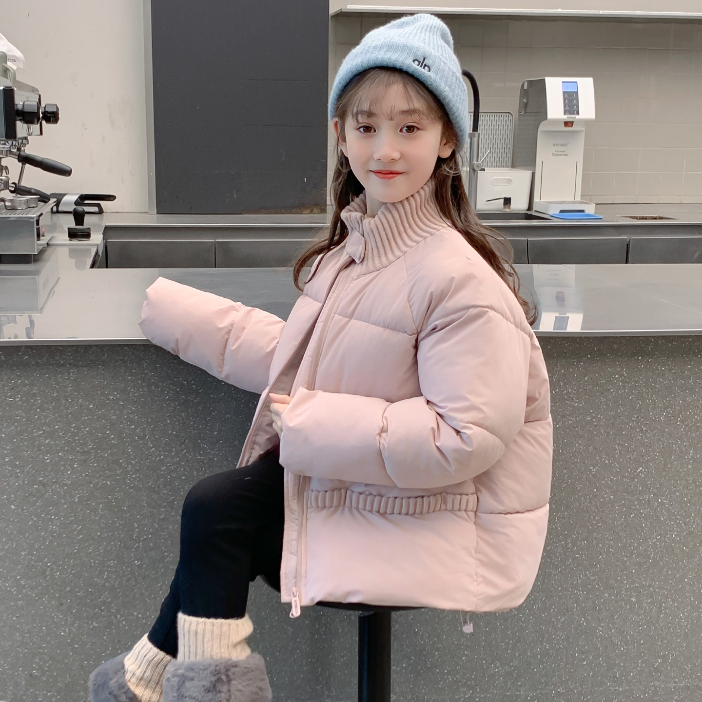 女童冬装羽绒服2025新款儿童网红洋气爆款白鸭绒外套女孩冬季加厚