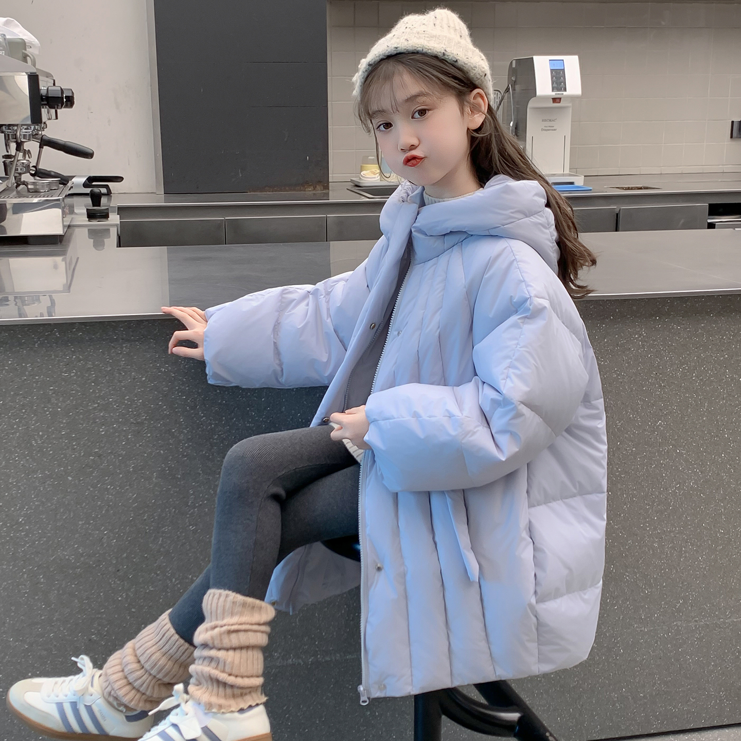 女童冬装棉服2025新款儿童网红洋气加厚羽绒棉袄外套女孩冬季棉衣