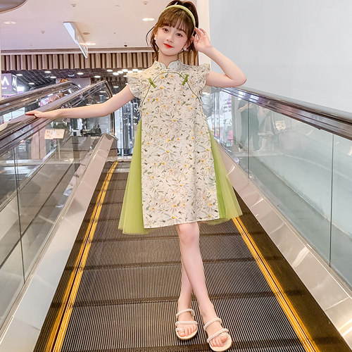 2023女童夏季洋气连衣裙连衣裙