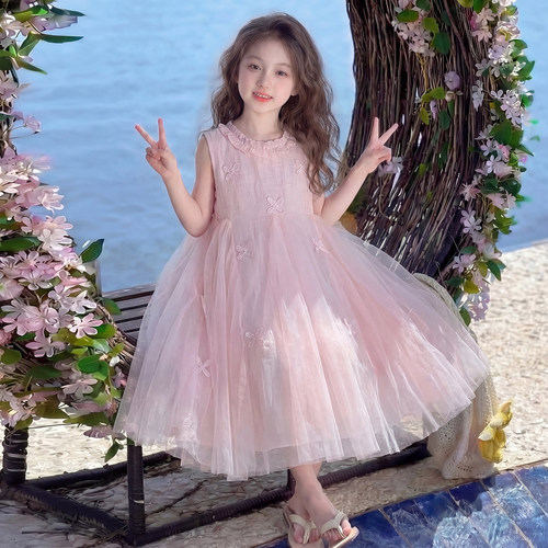 女童连衣裙夏2026新款洋气儿童时髦海边度假裙子女孩夏装公主裙潮