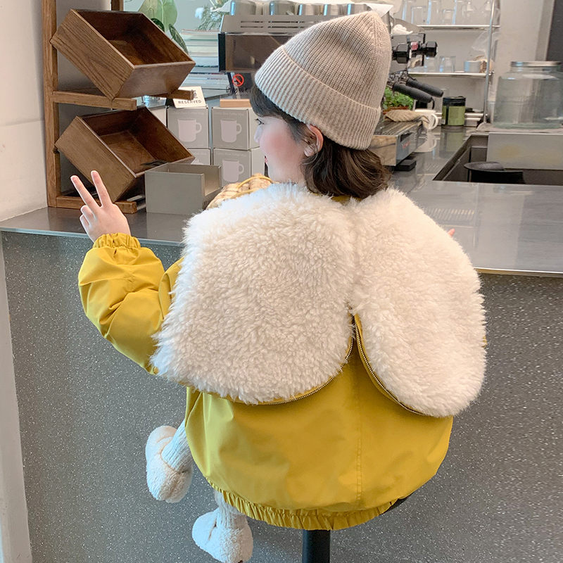 加厚女童洋气羽绒服新款