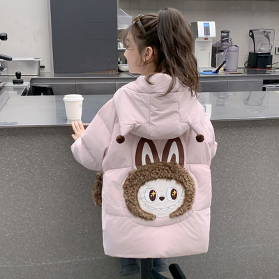 女童冬装棉服2025新款儿童洋气超好看加厚羽绒棉袄外套小女孩冬季