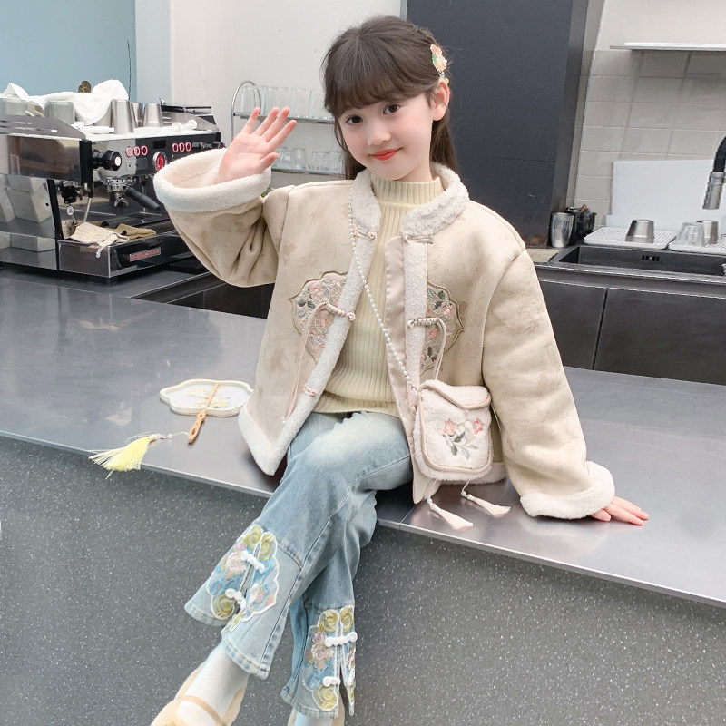 女童外套秋冬款2025新款儿童汉服新中式国风加绒加厚冬装女孩古风,童装/婴儿装/亲子装,普通外套,淘宝优惠券,粉丝福利购,淘宝优惠卷