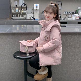 女童棉服2025新款冬装儿童洋气时髦加厚羽绒棉衣外套女孩冬季棉袄