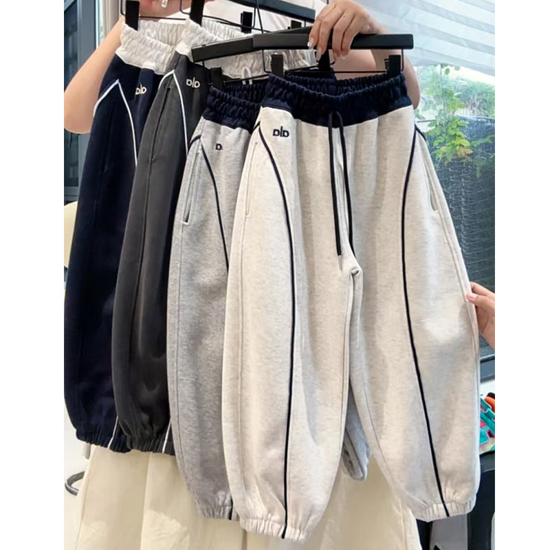 女童秋装2025新款裤子洋气儿童时髦运动休闲弯刀裤女孩春秋束脚裤,童装/婴儿装/亲子装,裤子,淘宝优惠券,粉丝福利购,淘宝优惠卷