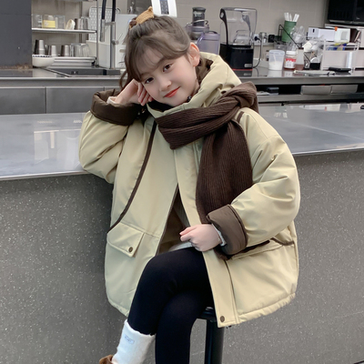 女童冬装棉服2025新款儿童洋气今年流行爆款羽绒棉袄女孩冬季外套