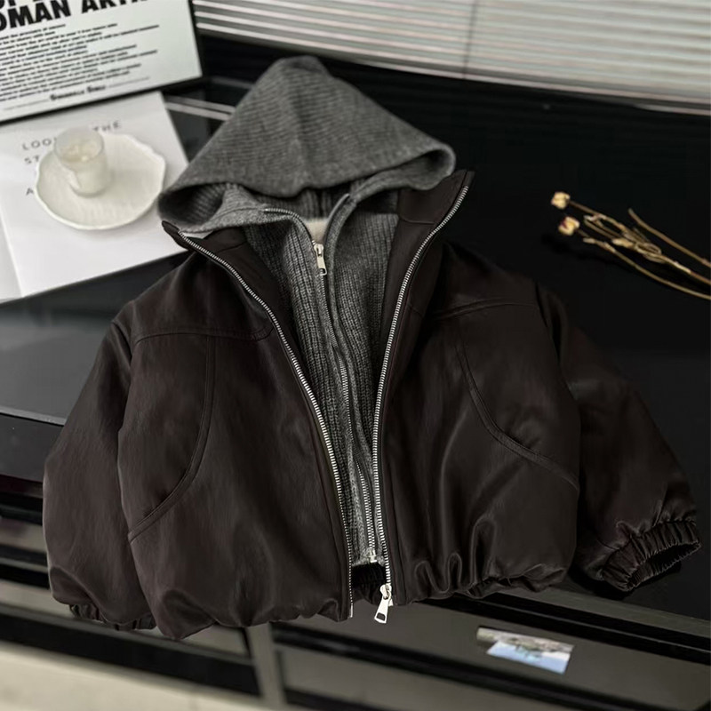 女童外套冬装2026新款儿童时髦加厚假两件连帽皮衣小女孩冬季衣服,童装/婴儿装/亲子装,普通外套,淘宝优惠券,粉丝福利购,淘宝优惠卷