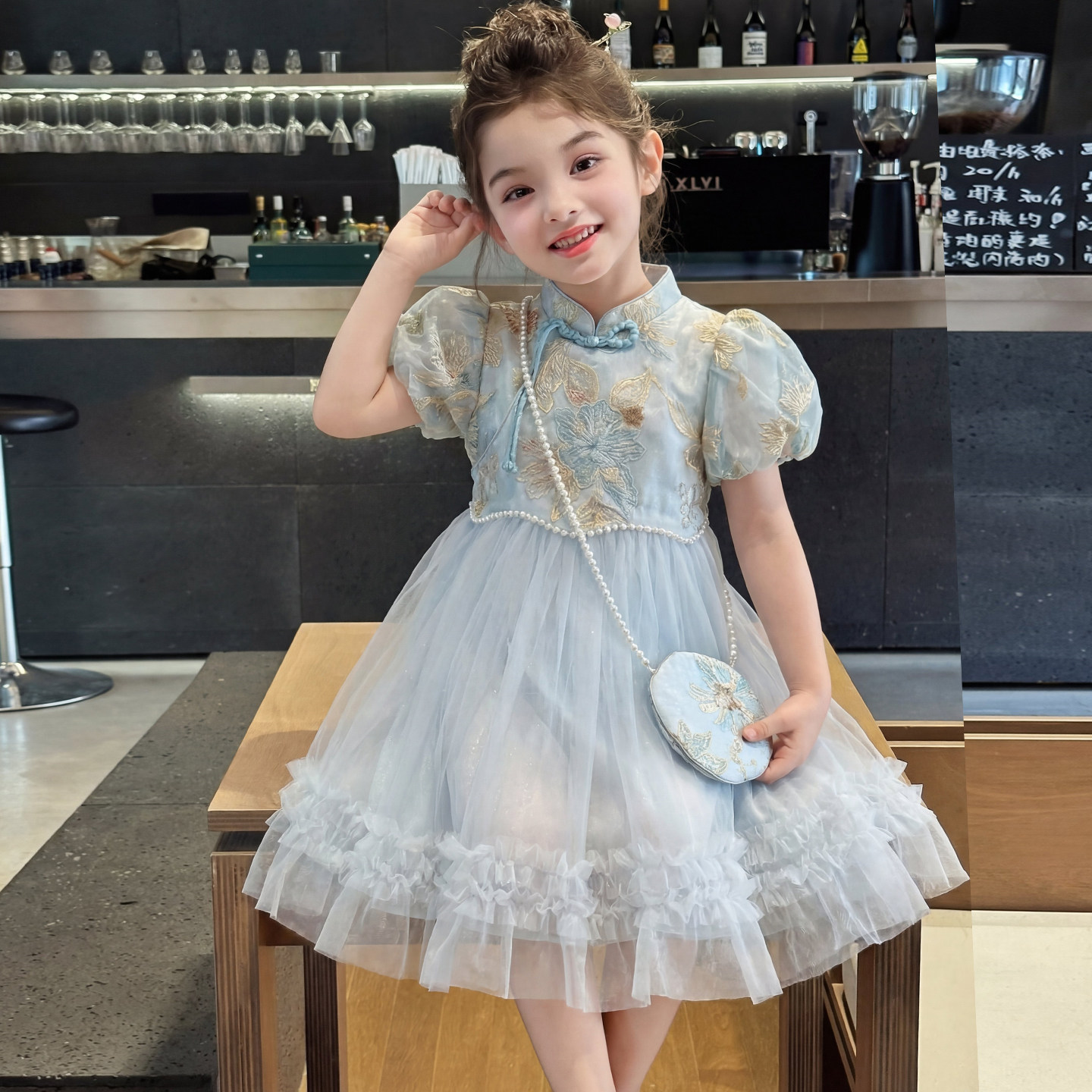 女童连衣裙夏季2026新款洋气儿童国风汉服公主裙女孩夏装好看裙子