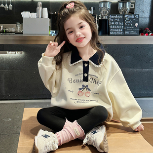 女童卫衣2026新款春装儿童洋气时髦休闲上衣春秋款女孩网红pool衫