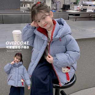 羽绒加厚棉袄外套女孩冬装 儿童洋气时尚 棉衣 2025新款 女童棉服冬季