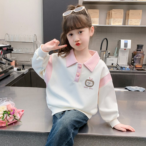 春秋女童洋气时尚卫衣