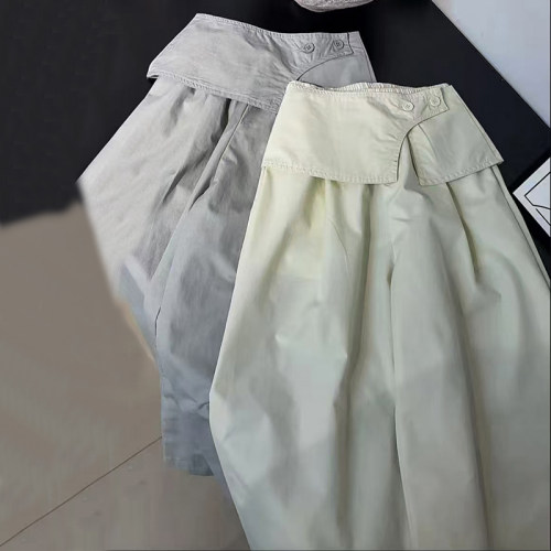 女童春装裤子2026新款洋气儿童韩版纯色屁帘阔腿裤女孩春秋休闲裤
