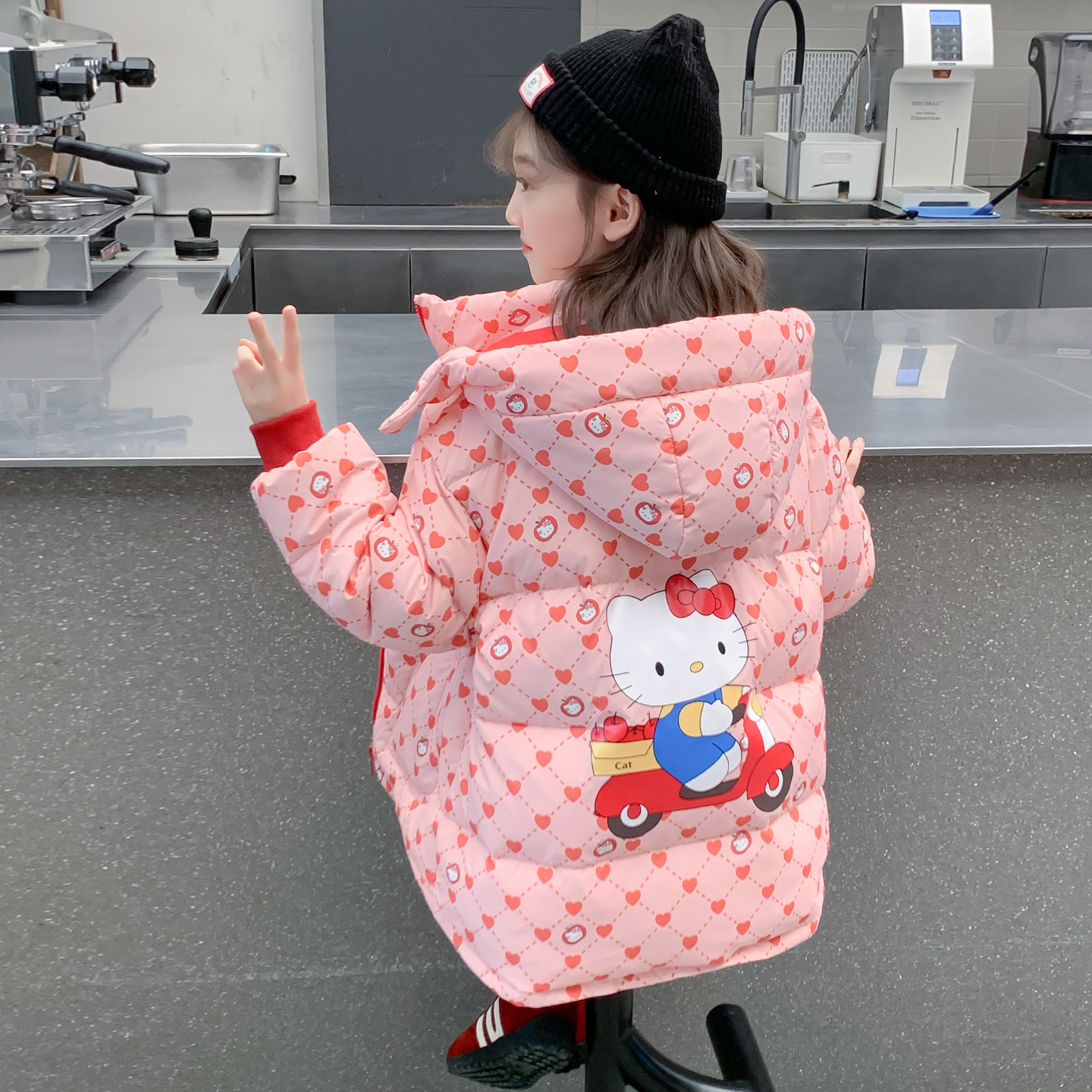 女童羽绒服2025新款冬装儿童网红洋气加厚爆款白鸭绒女孩冬季外套