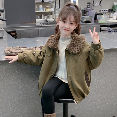 女童棉服冬装2025新款儿童网红洋气时髦羽绒棉袄外套女孩冬季棉衣